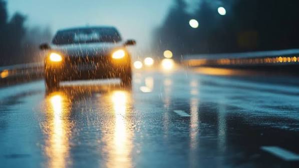 Heavy Rain Driving - Reduce Speed and Increase Following