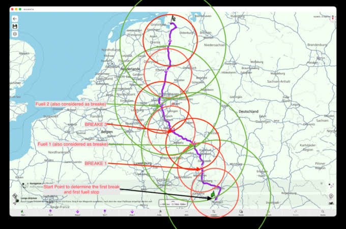 Travel Fuel Planning - Find Stations Before Remote Routes